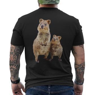 Quokka Australian Quokka With Baby T-Shirt mit Rückendruck - Geschenkecke