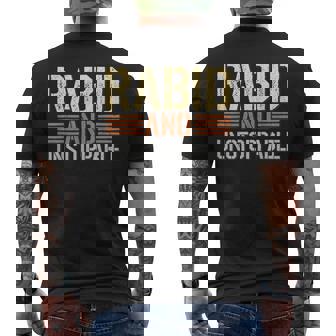 Rabid And Unstoppable Motivational Workout Gym Fitness Tee Men's Back Print T-Shirt - Monsterry