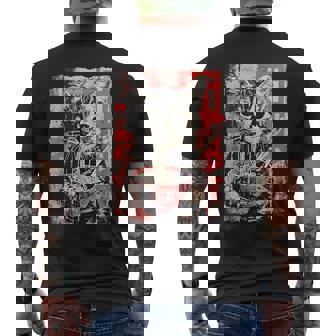 Ramen Nudeln Katze Japan Y2k Kawaii Retro Katzen Manga Anime T-Shirt mit Rückendruck - Geschenkecke