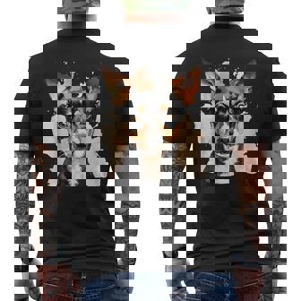 Rat Terrier Lovers Pop Art Rat Terrier Dog Men's Back Print T-Shirt - Monsterry