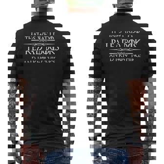 Reading I Read Books & I Know Things Reader Men's Back Print T-Shirt - Monsterry