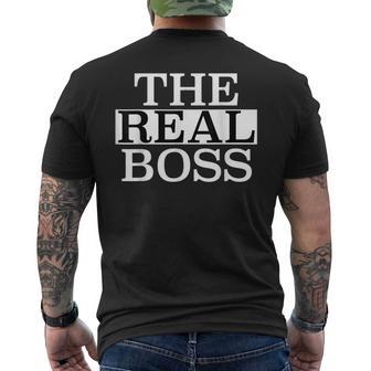 The Real Boss T-Shirt mit Rückendruck - Geschenkecke