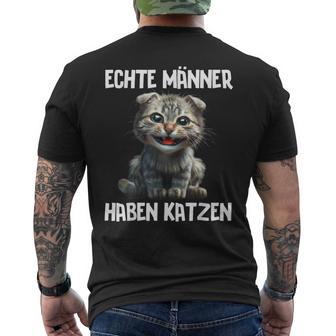 Real Have Cats Cat Sayings Cat T-Shirt mit Rückendruck - Geschenkecke