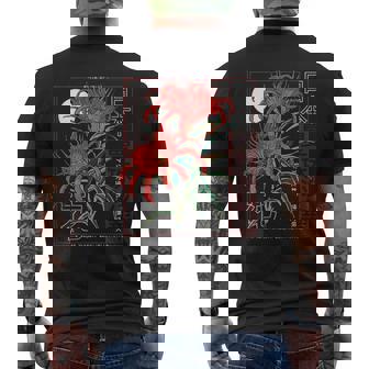 Red Spider Lily Flower Japanese Anime Art Otaku Backprinted Men's Back Print T-Shirt - Monsterry