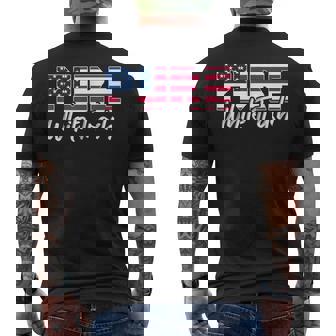 Redneck Pure Trash Usa Bandera Estadounidense 4 De Julio Camiseta Hombre Estampado Espalda - Regaloses