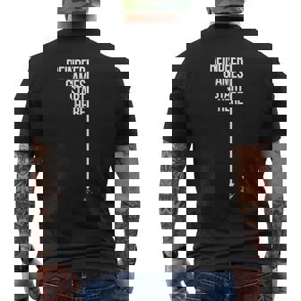 Reindeer Games Start Here The Finger Game Circle Game Shirt Men's Back Print T-Shirt - Monsterry