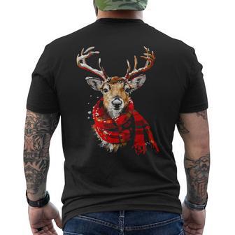 Reindeer Graphic Illustration Reindeer T-Shirt mit Rückendruck - Geschenkecke