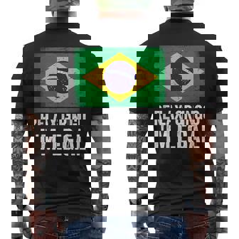 Relax Gringo I'm Legal Brazil Brazilian Immigrant Men's T-shirt Back Print | Mazezy