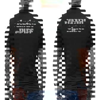 Relaxation Engineer Massage Therapist Massage Therapy Lmt Men's T-shirt Back Print - Seseable