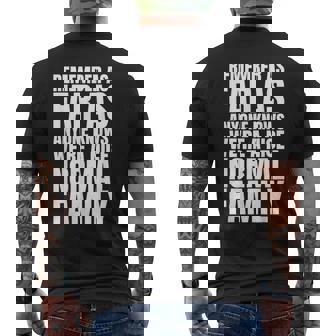 Remember As Far As Anyone Knows Family Camiseta Hombre Estampado Espalda - Regaloses