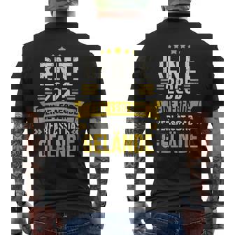 Rente 2025 Eine Legendeerlässt Gelände Rentner Ruhestand T-Shirt mit Rückendruck - Geschenkecke