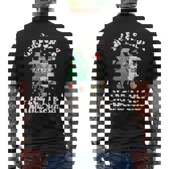 There’s Snow Place Like Middle School Merry Teacher Snowman Men's Back Print T-Shirt - Monsterry