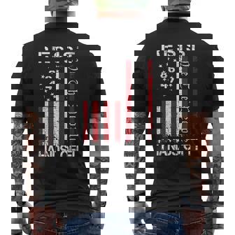 Resist Hands Off 8647 We The People American Flag Protest Men's T-shirt Back Print - Seseable