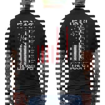 Resist Hands Off Protest Flag Protest Men's T-shirt Back Print - Thegiftio UK