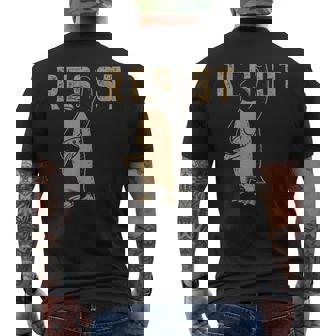 Resist Penguin Activism Graphic Men's T-shirt Back Print | Mazezy