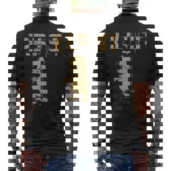 Resist Penguins Activism Graphic We Stand With Penguins Men's T-shirt Back Print | Mazezy