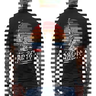 Resist Resistance Statue Of Liberty Hands Off Protest Men's T-shirt Back Print - Thegiftio UK