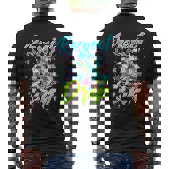 Respect The Drip Soccer Ice Cream Drip With Sprinkles Men's T-shirt Back Print - Monsterry