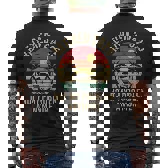 Retired 2025 Not My Problem Anymore Vintage Beach Retirement Men's T-shirt Back Print - Seseable