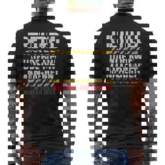 Retired Husband Retirement Party Retirement Men's T-shirt Back Print - Thegiftio