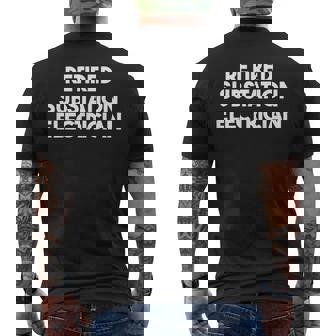 Retired Substation Electrician Men's Back Print T-Shirt - Monsterry