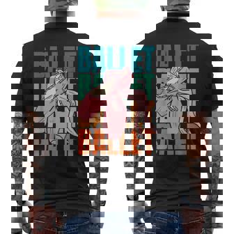 Retro Bailarina Bailarintage Ballet Camiseta Hombre Estampado Espalda - Regaloses