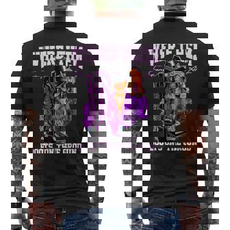 Retro Boots On The Ground T Where Them Fans At Men's T-shirt Back Print - Seseable