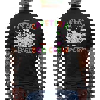 Retro Cafeteria Boo Crew Cafeteria Worker Halloween Costumes Men's Back Print T-Shirt - Monsterry