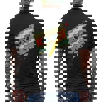 Retro Cassettes With Pencil 80S And 90S Nostalgiainta T-Shirt mit Rückendruck - Geschenkecke