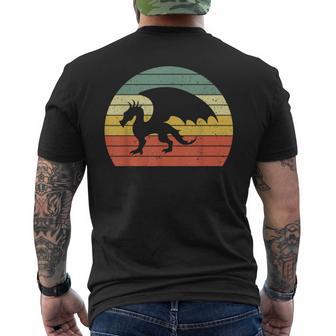 Retro Dragon Vintage Gamer Dragon Boys Men's T-shirt Back Print - Thegiftio UK