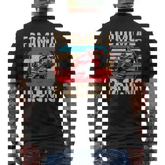 Retro Formula Racing Fan Vintage Men's T-shirt Back Print - Seseable