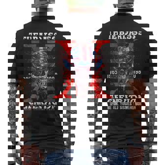 Retro Gen X The Badasss Generation Horror Skull X Generation Men's T-shirt Back Print - Thegiftio