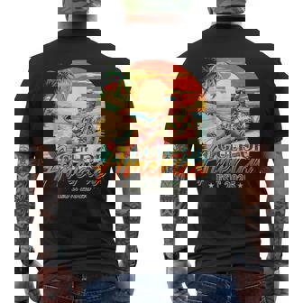 Retro Gulf Of Usa America Est 2025 American Flag Gulf Mexico Men's T-shirt Back Print - Monsterry