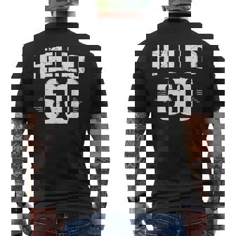 Retro Hello 60 Birthday 60 Cumpleaños Camiseta Hombre Estampado Espalda - Regaloses
