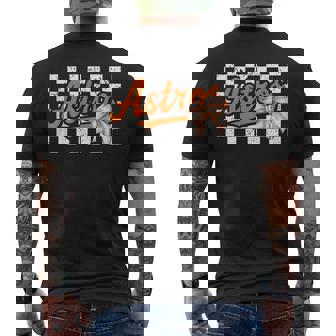 Retro Houston Last Name Pride Personalized Outfits Men's T-shirt Back Print - Seseable