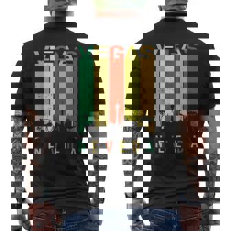 Retro Las Vegas Shirts Vegas Strip Nevada Souvenir Men's Back Print T-Shirt - Monsterry