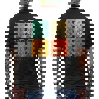 Rétro Majeur Doigt Puant Je Déteste Les Gens Tatouage T-shirt imprimé au dos - Cadeauxyz