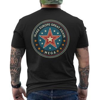 Retro Megaintage Make Europe Great Again T-Shirt mit Rückendruck - Geschenkecke