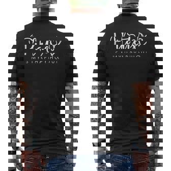 Retro Pilates Is My Happy Hour Pilates Lover Men's T-shirt Back Print | Seseable UK