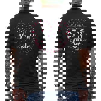 Retro Slp Ot Pt Valentines Day Heart Love Therapy Squad Team Men's T-shirt Back Print - Thegiftio UK