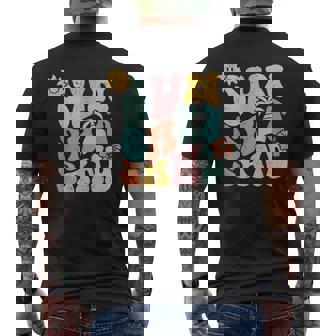 Retro Summer Sun Salt Sand Beach Lover Men's Back Print T-Shirt - Monsterry