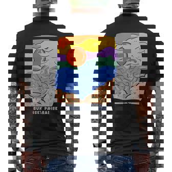 Retro Summer Tropical Surfing Beach Sunset Paradise T-shirt imprimé au dos - Cadeauxyz