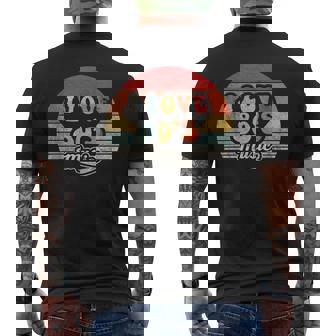 Retro Vintage 80'S Music I Love 80S Music 80S Bands Men's T-shirt Back Print - Thegiftio