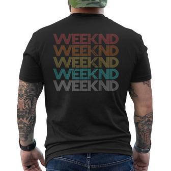 Retro Vintage Weeknd Men's T-shirt Back Print - Thegiftio UK