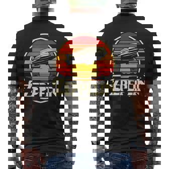 Retro Zeppelin Vintage Dirigible Airship 70S 80S Zepelin Men's T-shirt Back Print - Thegiftio UK