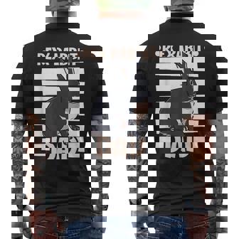 Rex Rabbit Dad Men's Back Print T-Shirt - Monsterry