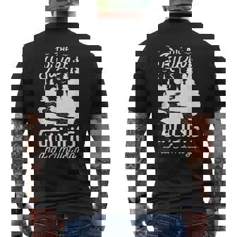The River Is Calling I Must Go Water Rafting Boating Men's Back Print T-Shirt - Monsterry