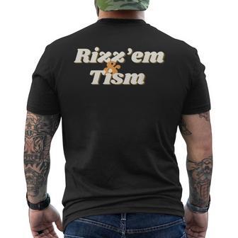 Rizz'em & Tism Autism Autistic Neurodiversity Rizz T-Shirt mit Rückendruck - Geschenkecke