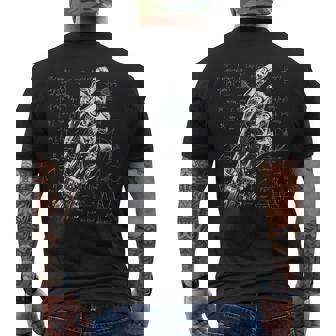 Robot Engineer Formulary Robotics Math's AI Developer Men's Back Print T-Shirt - Monsterry