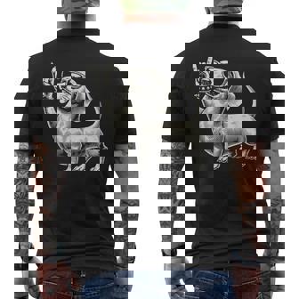 Rock Music Heavy Metal Dachshund Festival T-Shirt mit Rückendruck - Geschenkecke